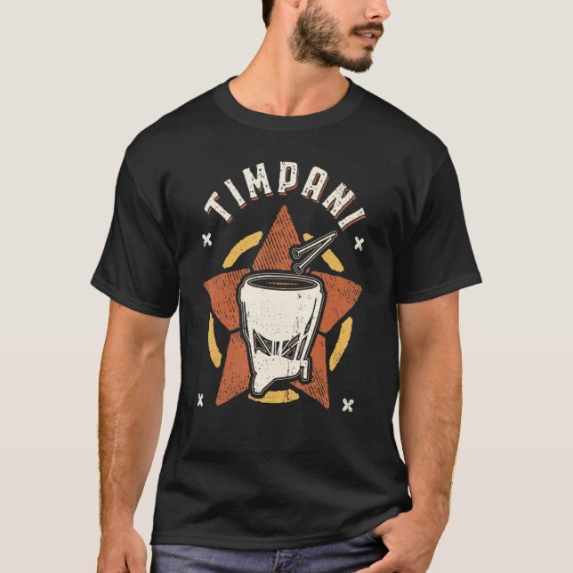 Camiseta Timpani Vintage Retro Classic Music (Frente)