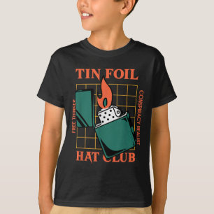 Camiseta Tin Foil Hat Club - Free Thinker - Conspiração Rea