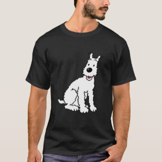 Camiseta Tin Tin Clássico de Cão Neve