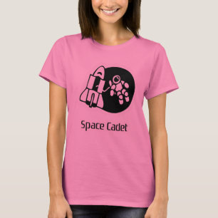 Camiseta tingida laço do rosa do motivo do cadete