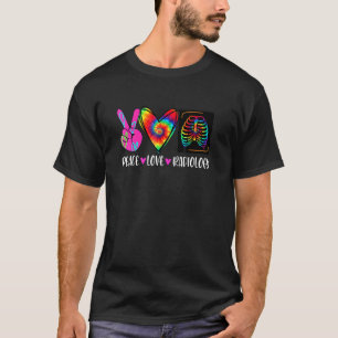 Camiseta Tingir Amor Paz Radiologia Radiologista Dia de Açã