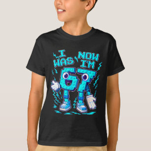 Camiseta Tinha 6 7 seis sete 7 anos de idade aniversário br
