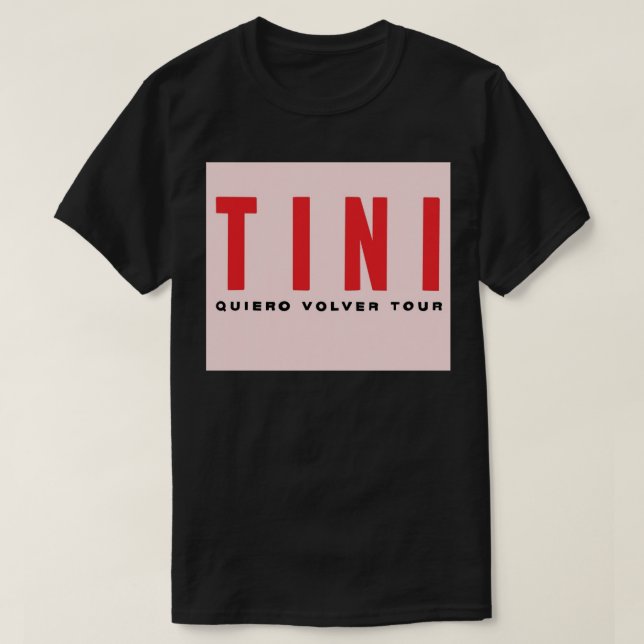 Camiseta TINI - Quiero Volver Tour! viagem (versão PINK!) (Frente do Design)