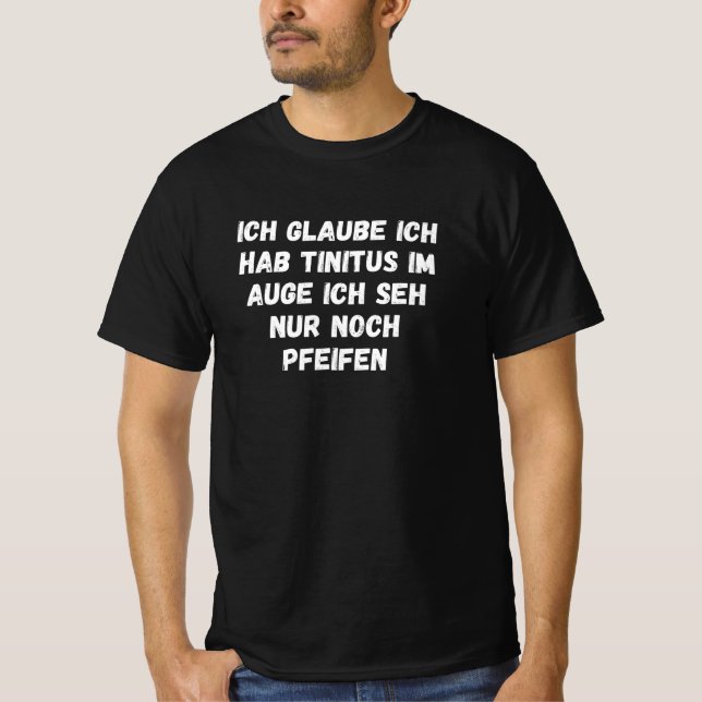 Camiseta Tinitus No Olho Apenas Vê Assobio (Frente)