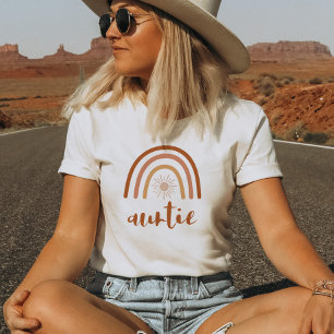 Camiseta TINLEY Boho Queimado Laranja Arco-Íris Dó