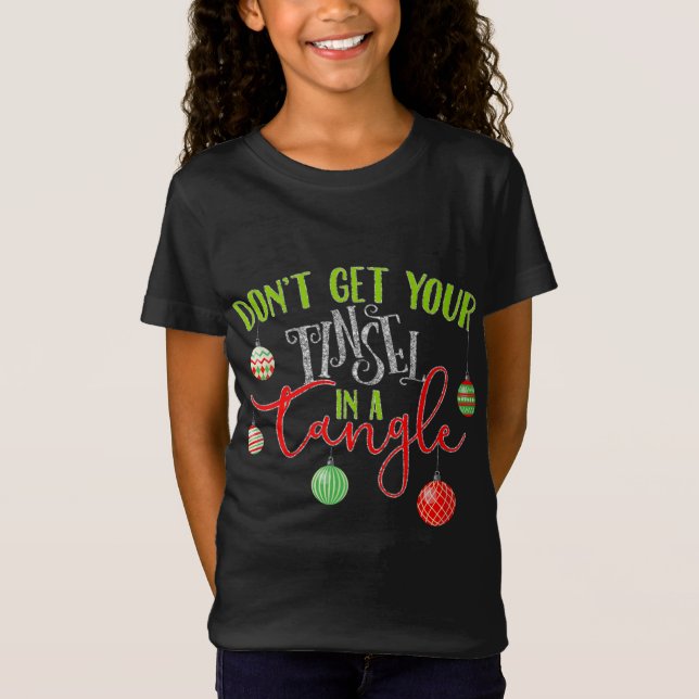 Camiseta Tinsel Em Um Natal Bonito De Tangos (Frente)