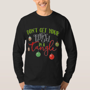 Camiseta Tinsel Em Um Natal Bonito De Tangos