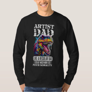 Camiseta Tinta acrílica despejando Design para pintura de l