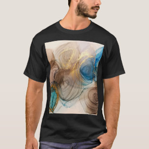 Camiseta Tinta Álcool, Abstrato Mineral Branqueado.