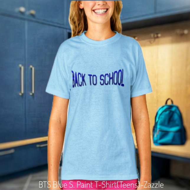 Camiseta Tinta azul BTS (Criador carregado)