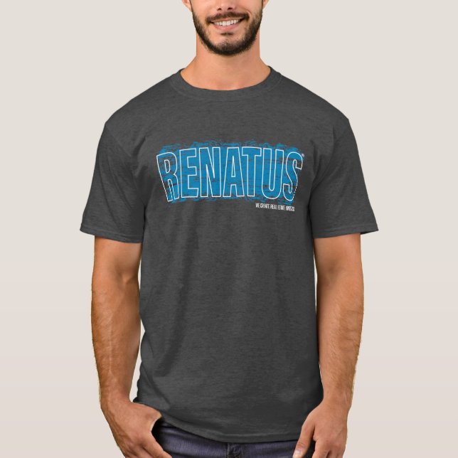Camiseta Tinta Azul Renatus com Tagline (Frente)