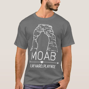 Camiseta Tinta branca de arco delicado de Moab Utah para Bl