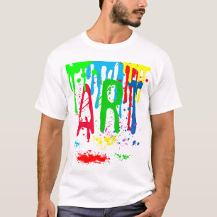 Camiseta Tinta colorida ART engraçada