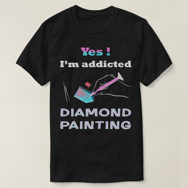 Camiseta Tinta Com Tee De Diamante Im Com Pinça De Diamante (Frente do Design)
