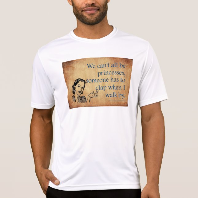 Camiseta Tinta de 50 engraçada da Princesa SlipperyJoe (Frente)