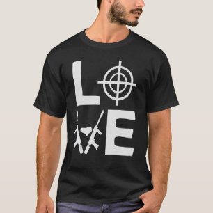 Camiseta Tinta de Bolas Amor Woodsball Atirador de Tinta Ar