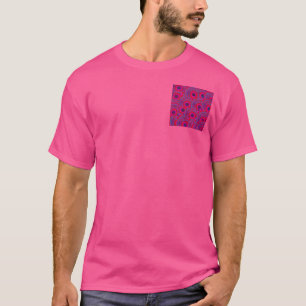 CAMISETA TINTA DE COR MODERNA MANDALA ROSA