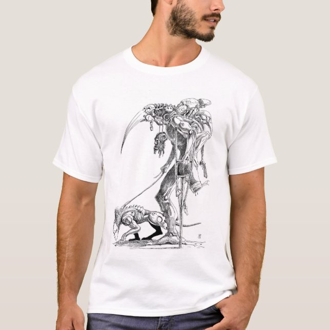 Camiseta Tinta de corvo do deserto (Frente)