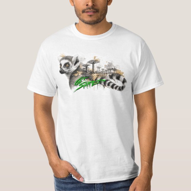 Camiseta Tinta de Lêmure Inundada (Frente)