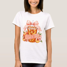 Camiseta Tinta de Pêssego PNG Design de Fita Vintage de Ver