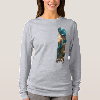 Camiseta Tinta de Pincel de Lixo da Floresta Encantada