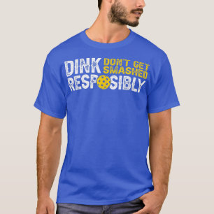 Camiseta Tinta de Vestido Engraçado da Equipe Pickleball, c