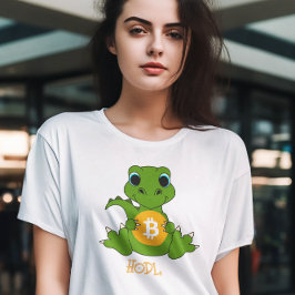 Camiseta Tinta engraçada do tipo Bíbaro HODL para namorado,