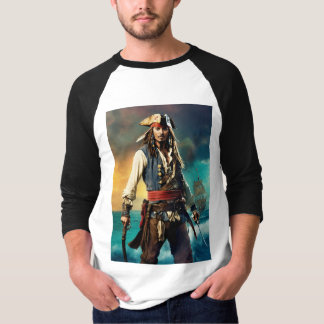 Camiseta "Tinta épica de batalha: Jack Sparrow vs Davy Jone