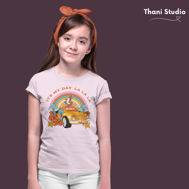 Camiseta Tinta-Festa de aniversário da Vintage Flashback 80 (Criador carregado)