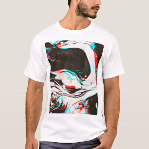 Camiseta Tinta Marmoreada: Textura Falsa.