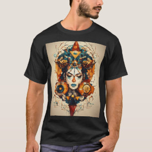 Camiseta Tinta Nativa: Roupa de Tatuagem de Linhagem com Cu
