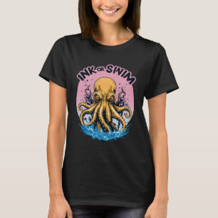 Camiseta Tinta ou Natação Cota Octopus Tattoo