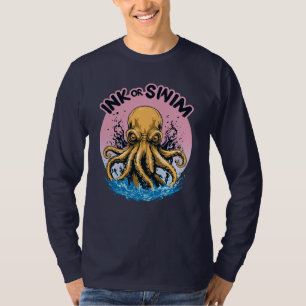 Camiseta Tinta ou Natação Cota Octopus Tattoo