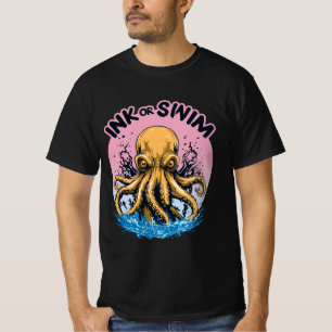 Camiseta Tinta ou Natação Cota Octopus Tattoo