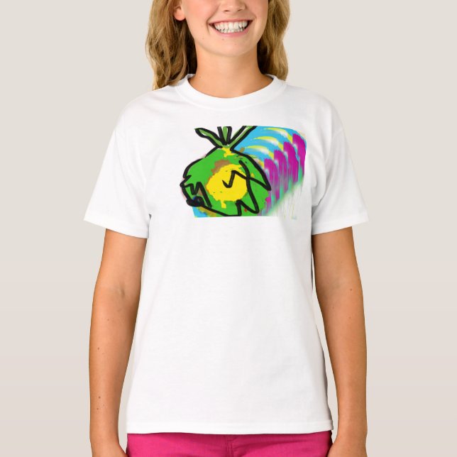 Camiseta Tinta seca do abacaxi (Frente)
