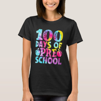Camiseta Tinta Tie Dye 100 Dias de Escola Para Professor de