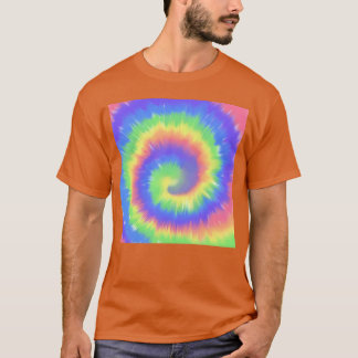Camiseta Tinta Tie Dye anos 70 retrô