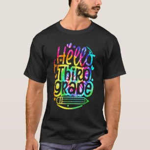 Camiseta Tinta Tie Dye Olá 3º Terceira Série Volta às Aulas