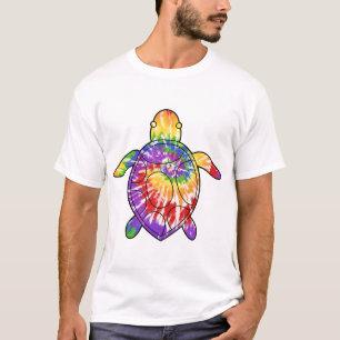 Camiseta Tinta tie Tartaruga Marinha