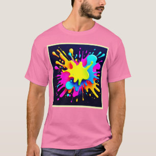 Camiseta Tinta vibrante - Abstrato