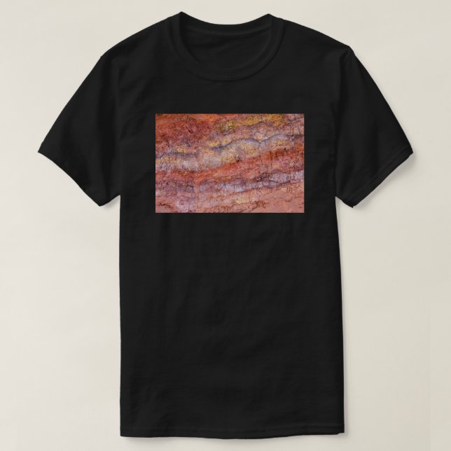 Camiseta Tinta vulcânica demais beleza da arte da natureza (Frente do Design)
