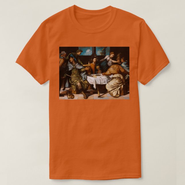 Camiseta Tintoretto Jacopo Robitis cota a Ceia em Emaus (Frente do Design)