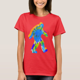 Camiseta Tintura do laço de Bigfoot