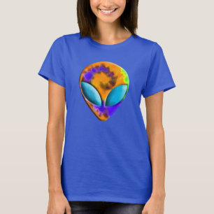 Camiseta Tintura estrangeira Trippy do laço
