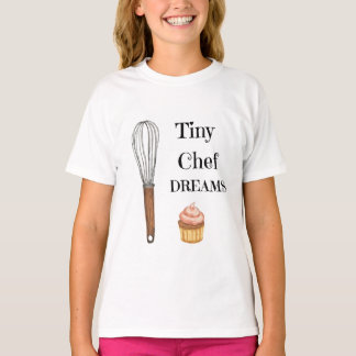 Camiseta Tiny Chef DREAMS - Cute Whisk & Cupcake