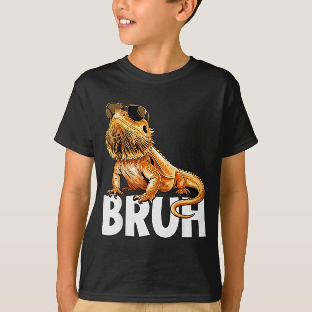 Camiseta Tiny Dinosaur Bruh Bearded Dragon Lover  (Frente)