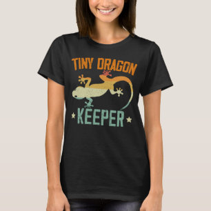 Camiseta Tiny Dragon Keeper Réptil Leopard Gecko Lizard
