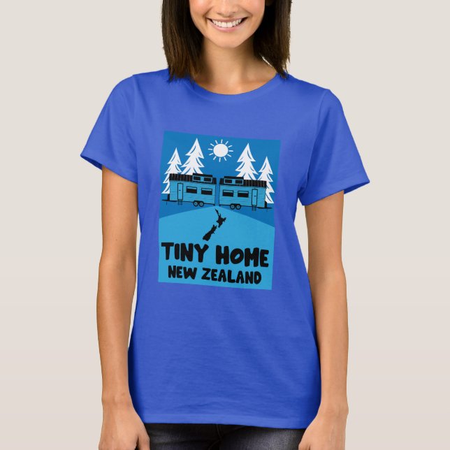 Camiseta Tiny House Home Nova Zelândia (Frente)