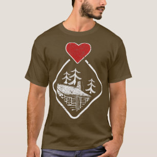 Camiseta Tiny House Living Log Cabin Tiny House Apparel