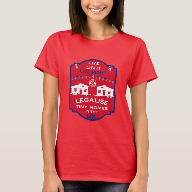 Camiseta Tiny House UK (Frente)